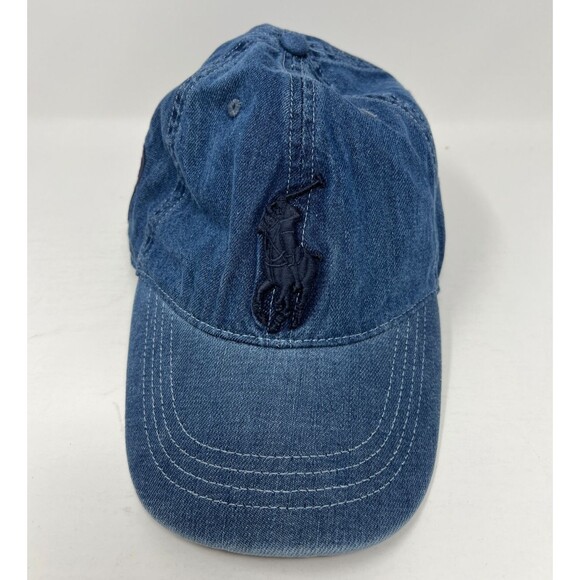 Other - Polo Ralph Lauren Big Pony Denim Men's Blue #3 Baseball Ball Cap Hat